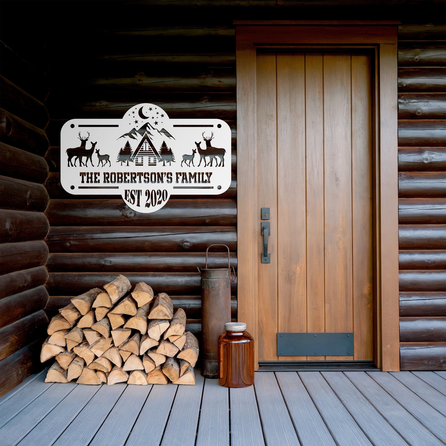 Ever Rest Lodge Metal Sign