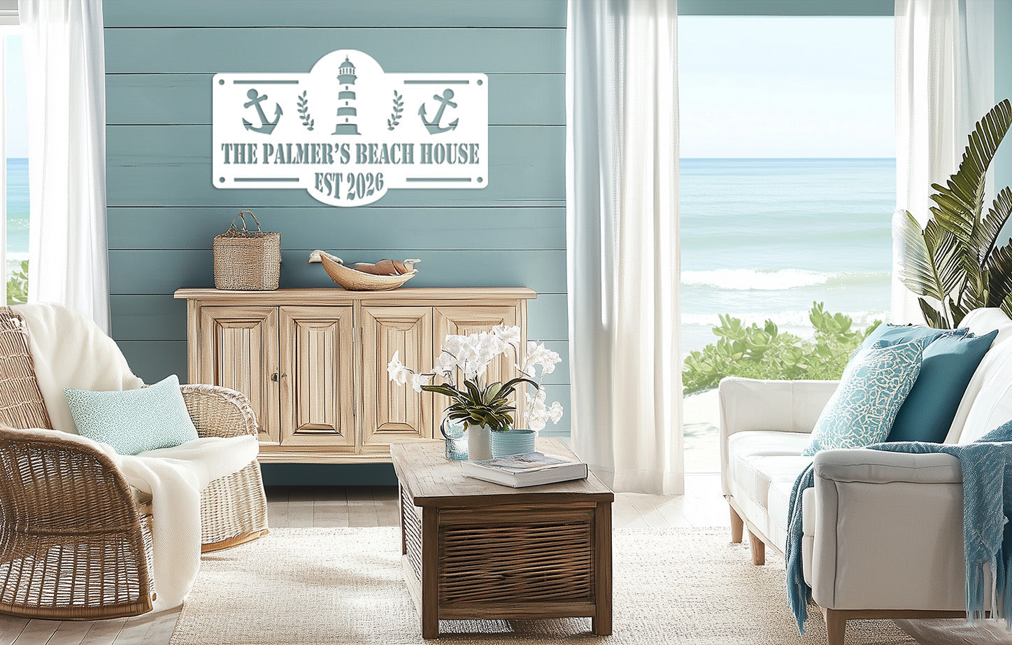 Sand & Sea Signs | Custom Beach House & Coastal Decor