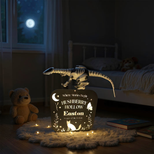 Personalized Metal Wall Sign – Hushberry Hollow – Cuddle Hollow Collection
