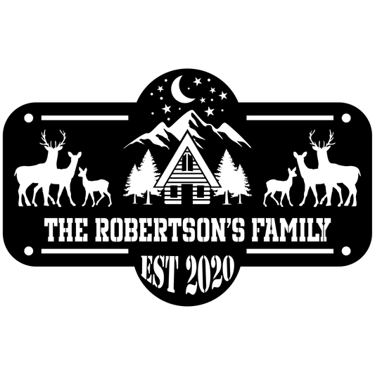 Ever Rest Lodge Metal Sign